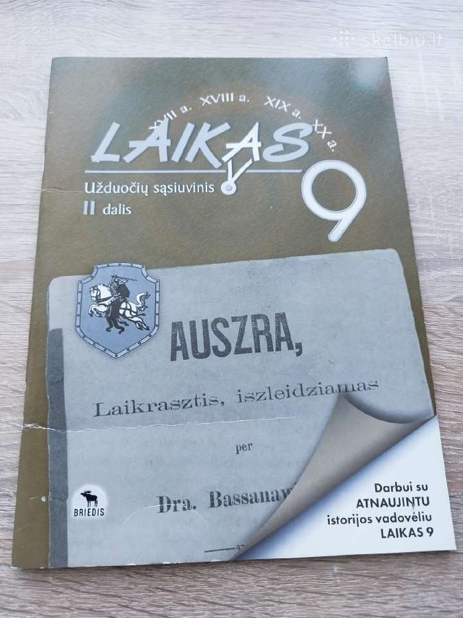 9 klasės Istorijos pratybos 2 dalis