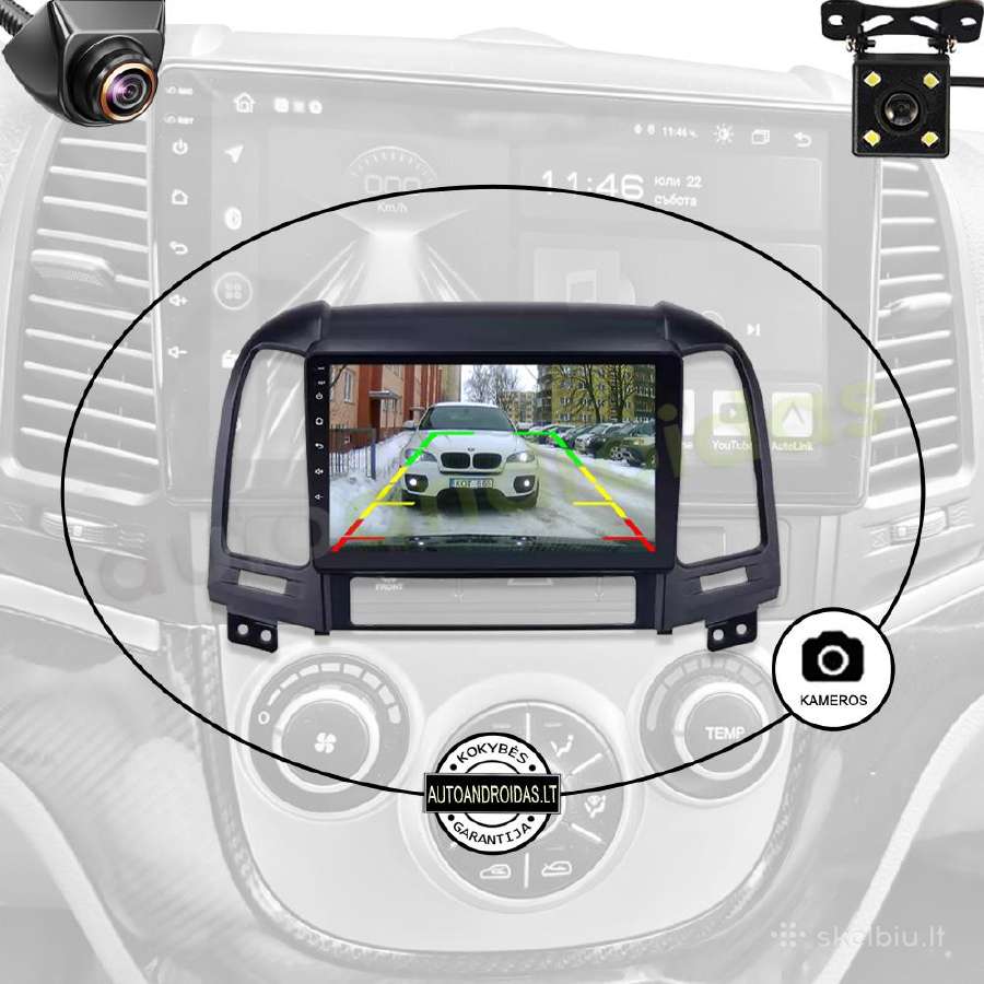 Hyundai Santa Fe 2005-12 Android multimedia WiFi - nuotraukos Nr. 7