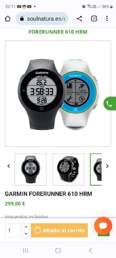 Garmin Forerunner 610 laikrodis - nuotraukos Nr. 3