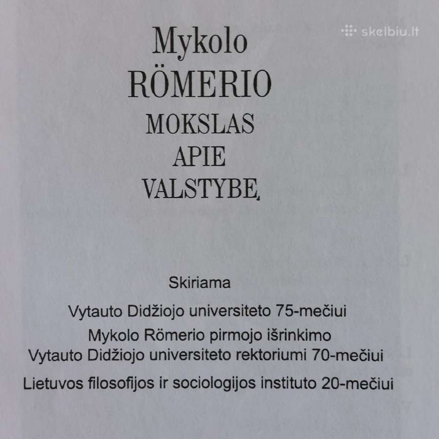 Mykolo Romerio mokslas apie valstybę - nuotraukos Nr. 7
