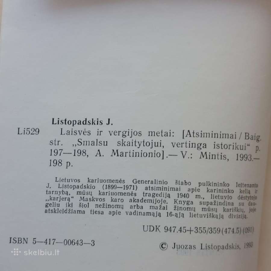 Knyga " Laisvės ir vergijos metai ". - nuotraukos Nr. 7