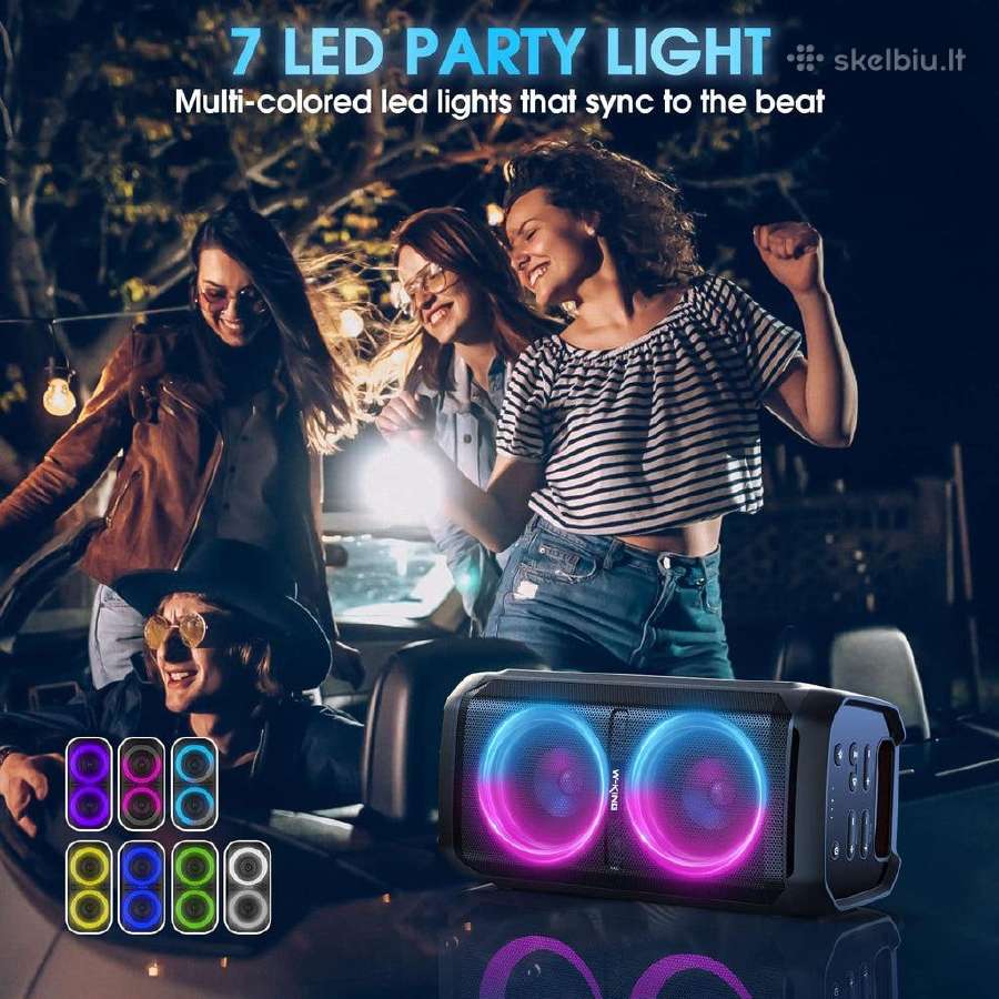 Labai galinga 100w Bt kolonėlė W-king T11 - nuotraukos Nr. 4