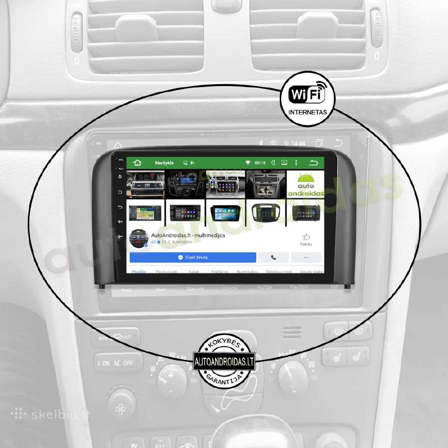 Volvo S80 1998-06 Android multimedia GPS/WiFi/bt - nuotraukos Nr. 2