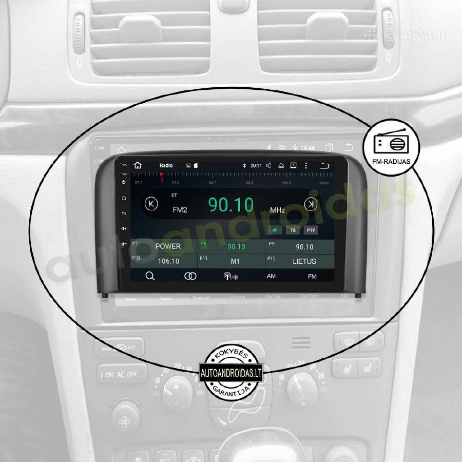 Volvo S80 1998-06 Android multimedia GPS/WiFi/bt - nuotraukos Nr. 3
