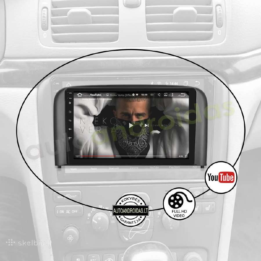 Volvo S80 1998-06 Android multimedia GPS/WiFi/bt - nuotraukos Nr. 8