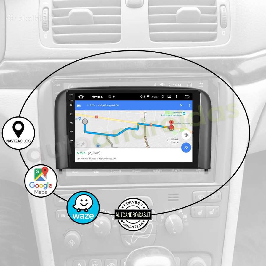 Volvo S80 1998-06 Android multimedia GPS/WiFi/bt - nuotraukos Nr. 10
