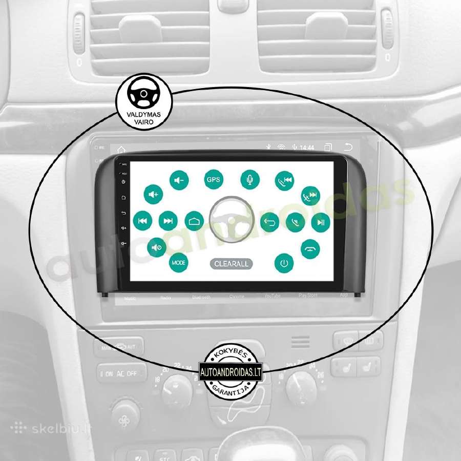 Volvo S80 1998-06 Android multimedia GPS/WiFi/bt - nuotraukos Nr. 11