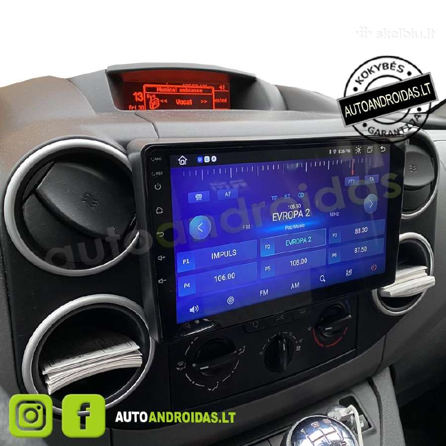 Citroen Berlingo Peugeot Partner Android multimedi