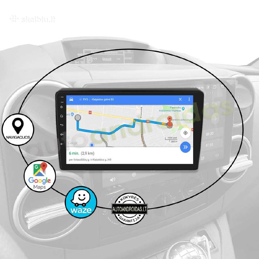 Citroen Berlingo Peugeot Partner Android multimedi - nuotraukos Nr. 11