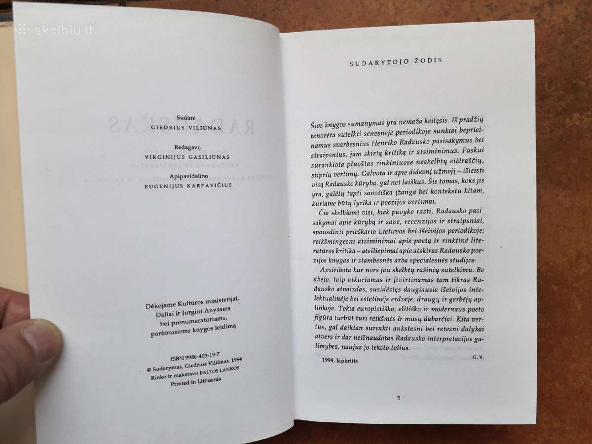 "Henrikas Radauskas" 1994 metai - nuotraukos Nr. 4
