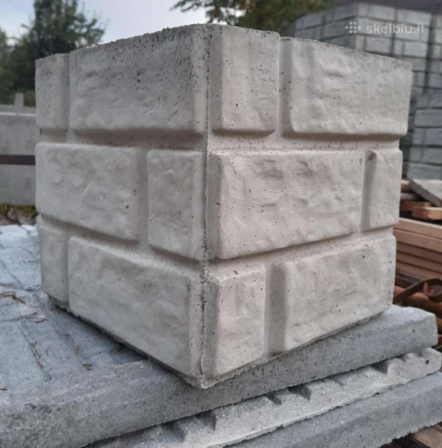 Betoniniai tvoros stulpų blokeliai - nuotraukos Nr. 5