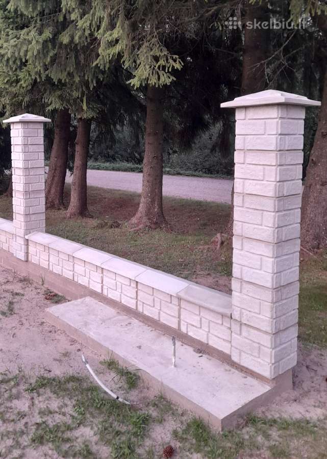 Betoniniai tvoros stulpų blokeliai - nuotraukos Nr. 3