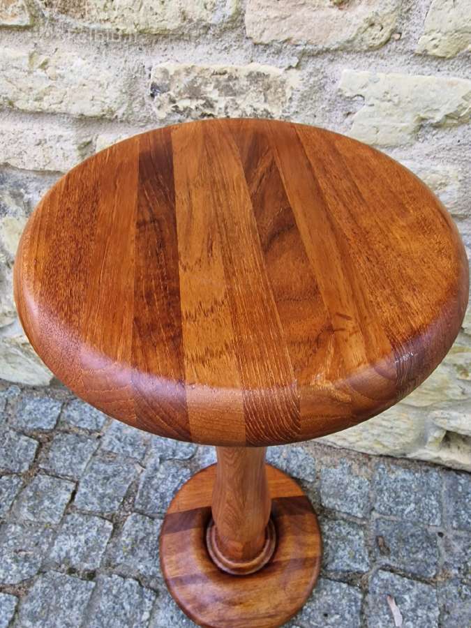 Vintažinis mid century tikmedžio masyvo stovas