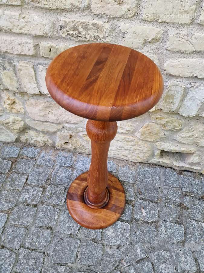 Vintažinis mid century tikmedžio masyvo stovas - nuotraukos Nr. 5