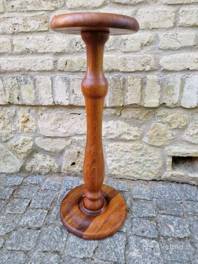 Vintažinis mid century tikmedžio masyvo stovas - nuotraukos Nr. 11