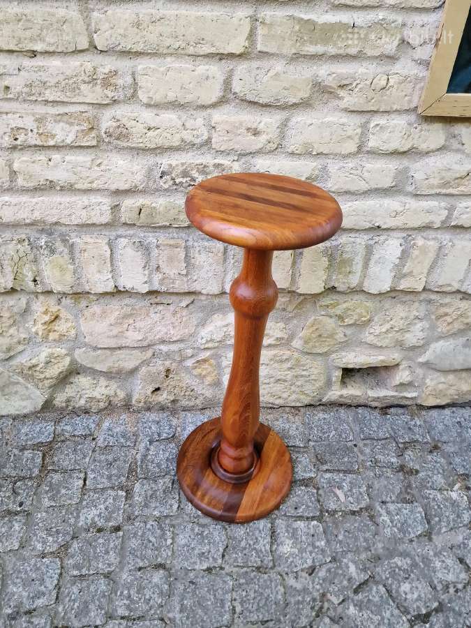 Vintažinis mid century tikmedžio masyvo stovas - nuotraukos Nr. 12