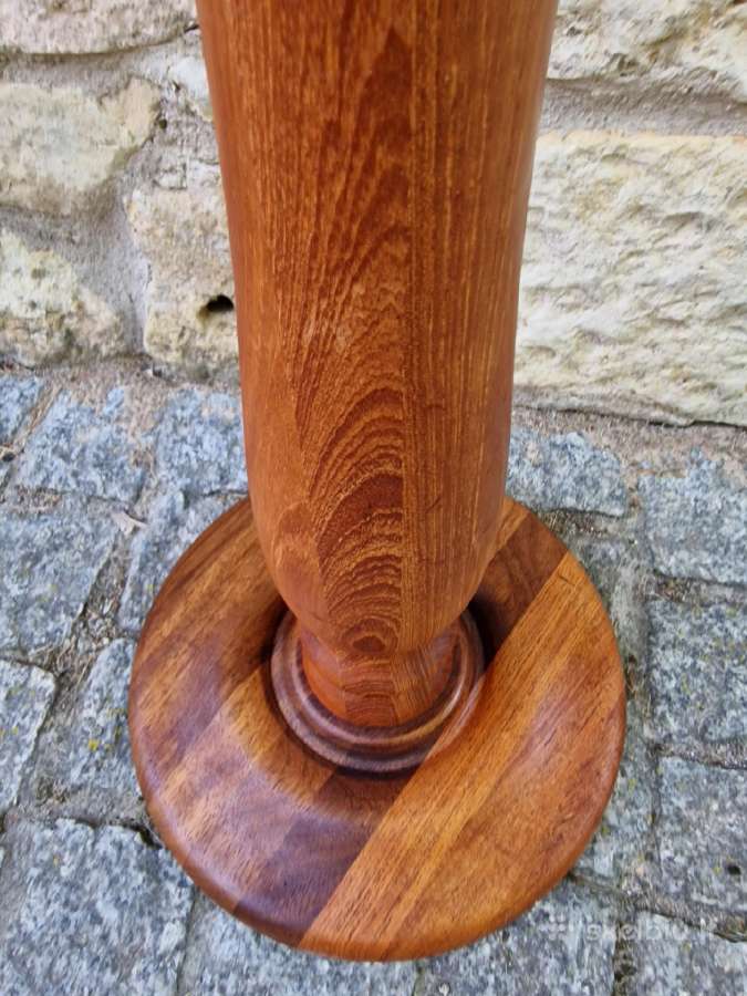 Vintažinis mid century tikmedžio masyvo stovas - nuotraukos Nr. 14