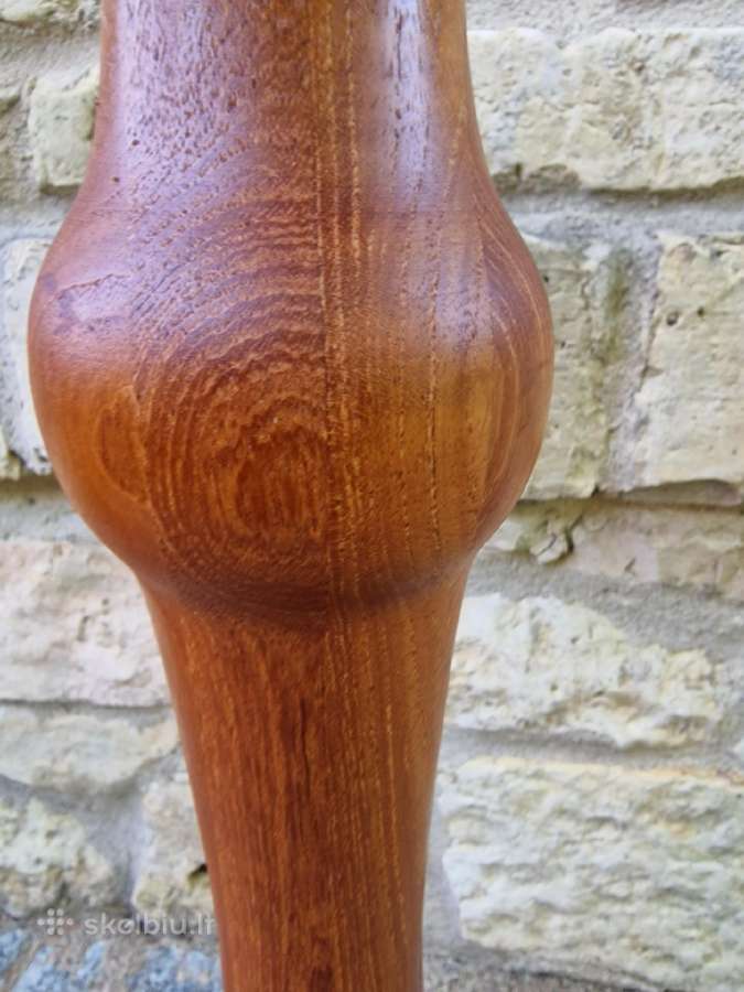 Vintažinis mid century tikmedžio masyvo stovas - nuotraukos Nr. 18