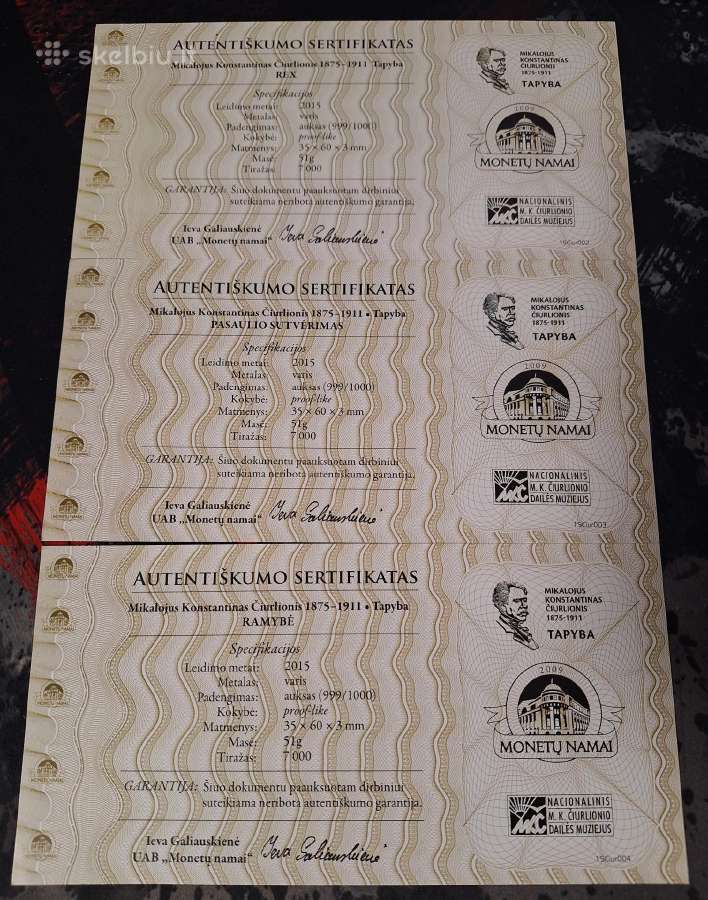Mikolojaus Konstantino Čiurlioniaus Tapyba - nuotraukos Nr. 6