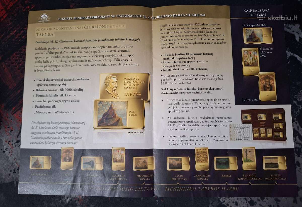 Mikolojaus Konstantino Čiurlioniaus Tapyba - nuotraukos Nr. 3
