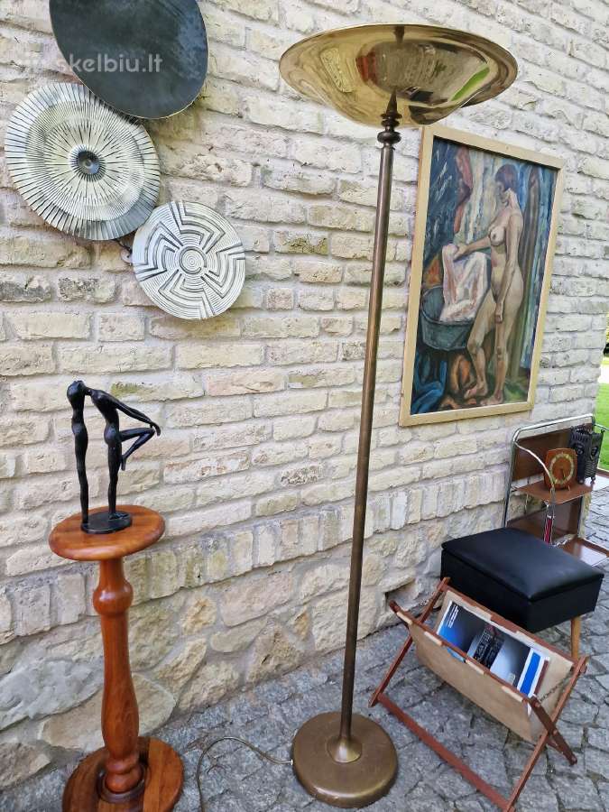 Vintažinis mid century žalvarinis toršeras - nuotraukos Nr. 7