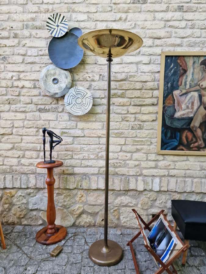 Vintažinis mid century žalvarinis toršeras - nuotraukos Nr. 9