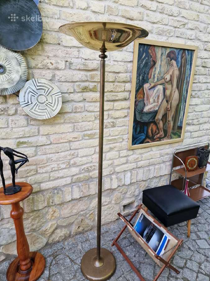 Vintažinis mid century žalvarinis toršeras - nuotraukos Nr. 13
