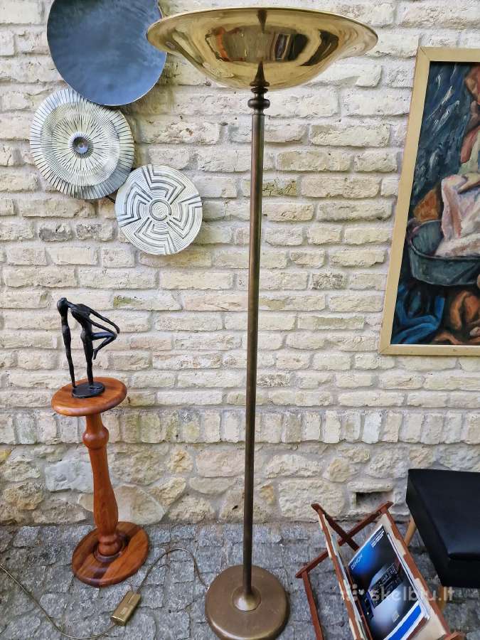 Vintažinis mid century žalvarinis toršeras - nuotraukos Nr. 15