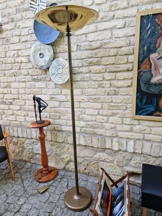 Vintažinis mid century žalvarinis toršeras - nuotraukos Nr. 17