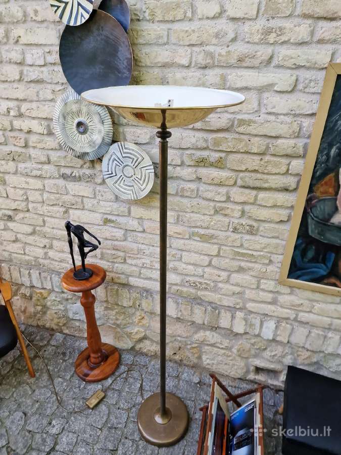 Vintažinis mid century žalvarinis toršeras - nuotraukos Nr. 21