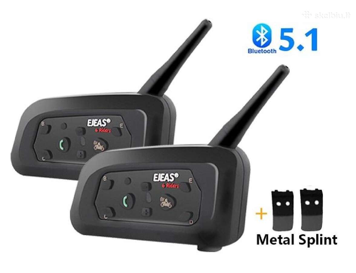 Dviguba Bluetooth laisvų rankų įranga motociklui V - nuotraukos Nr. 2
