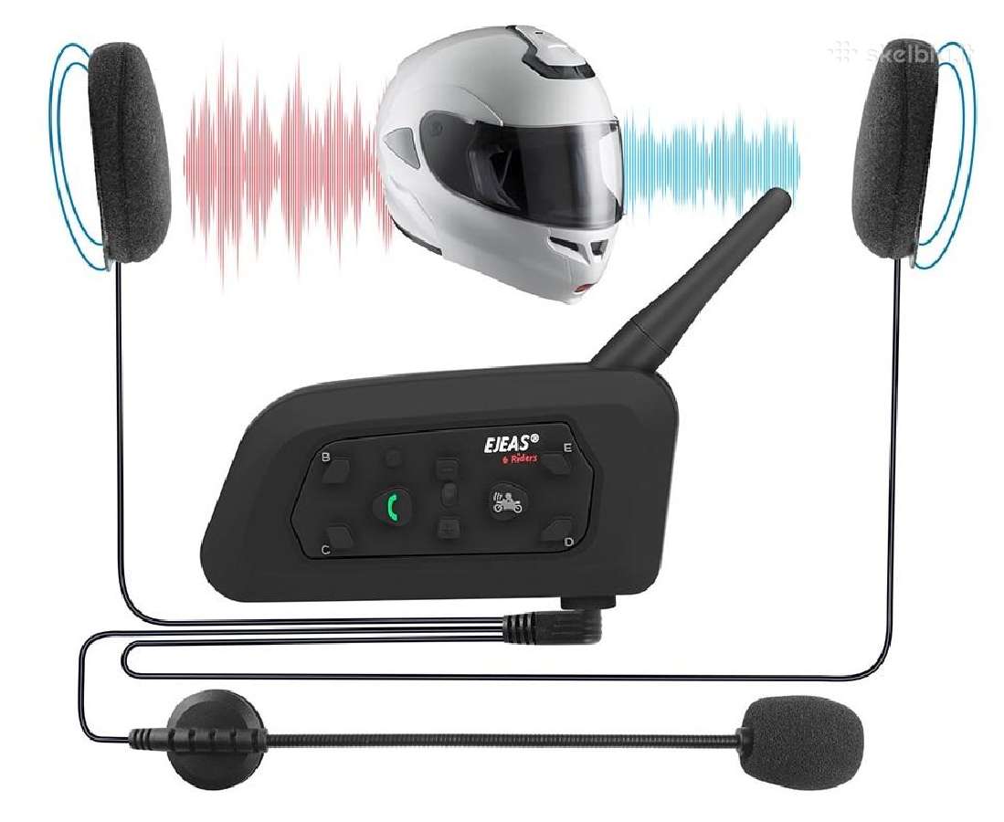 Dviguba Bluetooth laisvų rankų įranga motociklui V - nuotraukos Nr. 3