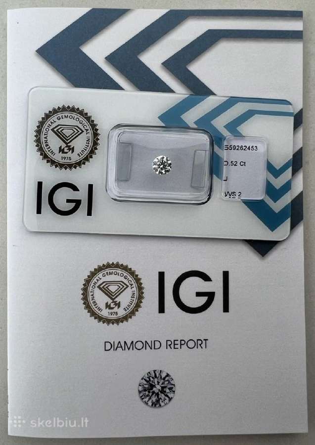 Ypatingo skaidrumo natūralus 0.54 ct briliantas - nuotraukos Nr. 9