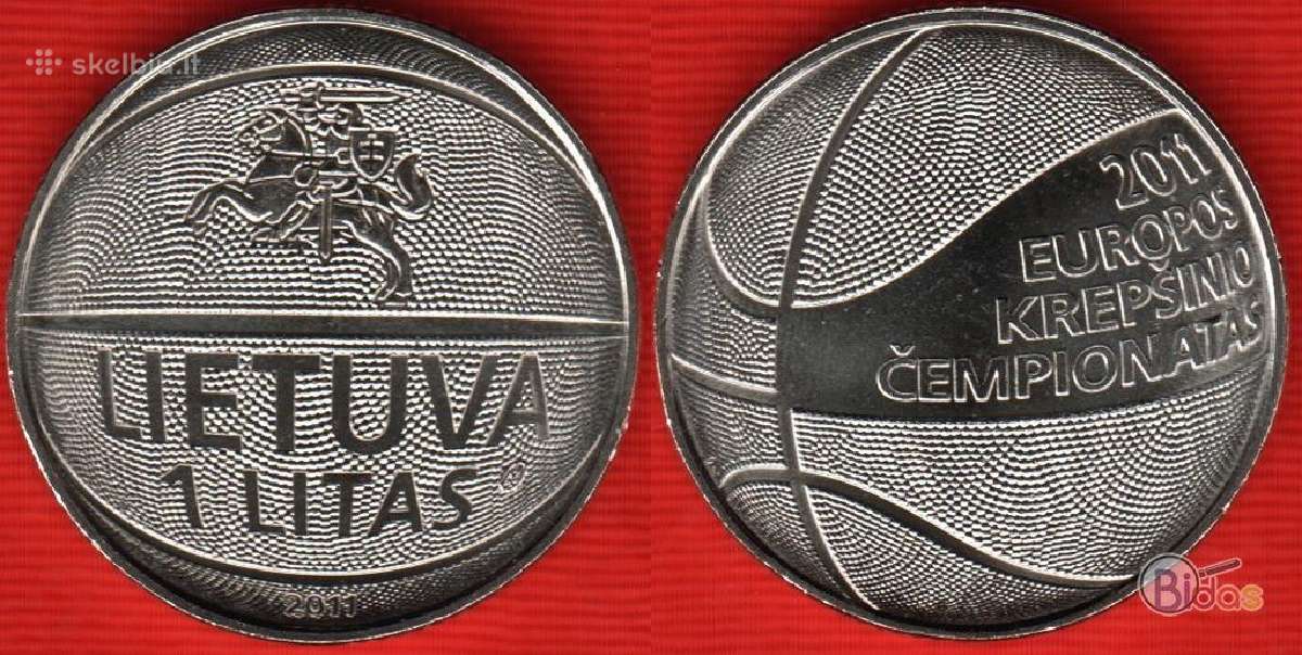 1 litas - Europos krepšinio čempionatas,2011 - nuotraukos Nr. 2