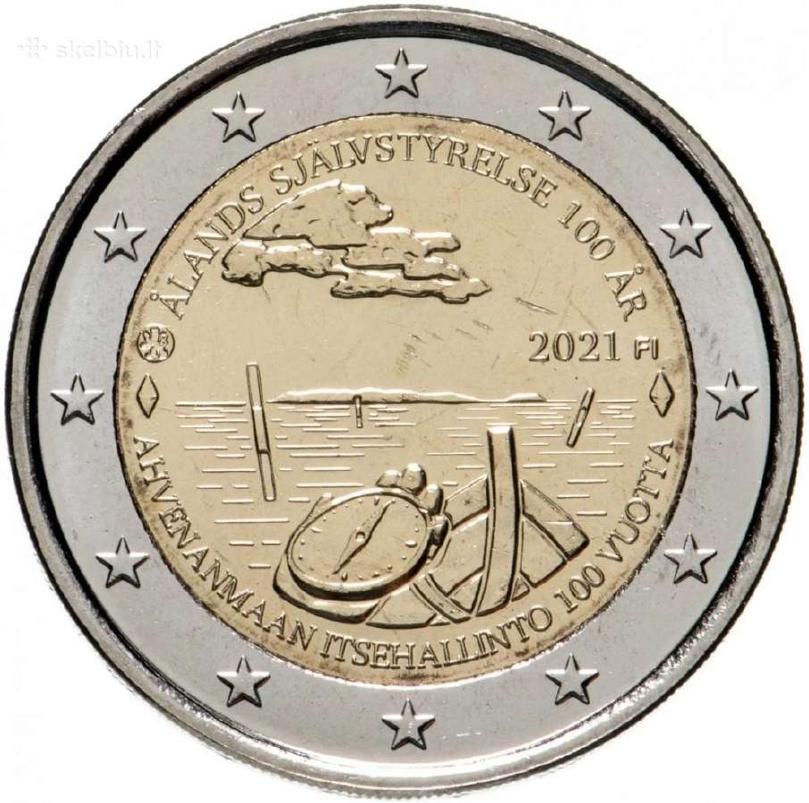 Suomijos proginės euro monetos - nuotraukos Nr. 10
