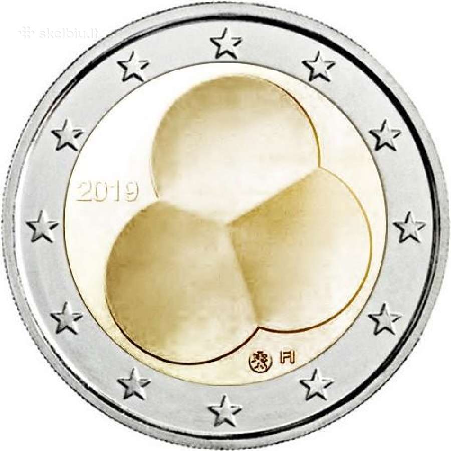Suomijos proginės euro monetos - nuotraukos Nr. 14