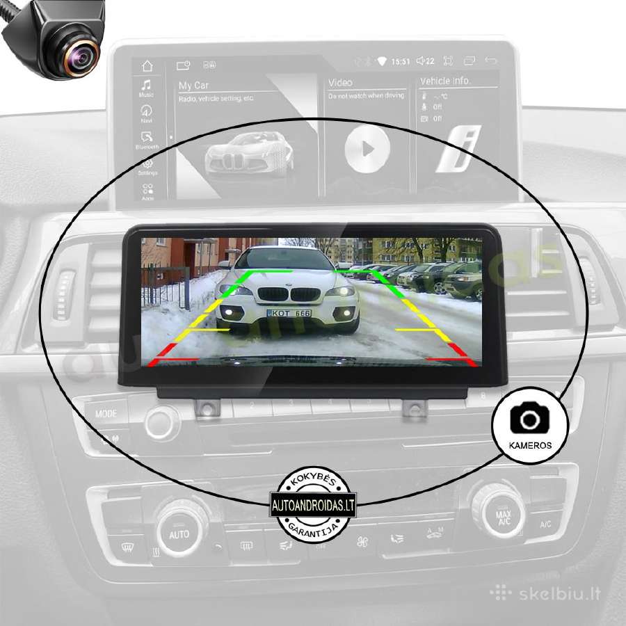 Bmw 3 F30 F31 Bmw 4 F32 F33 Android multimedia GPS - nuotraukos Nr. 7