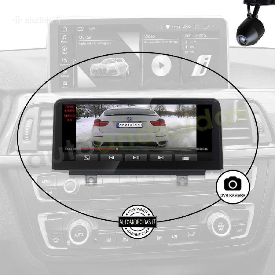 Bmw 3 F30 F31 Bmw 4 F32 F33 Android multimedia GPS - nuotraukos Nr. 8