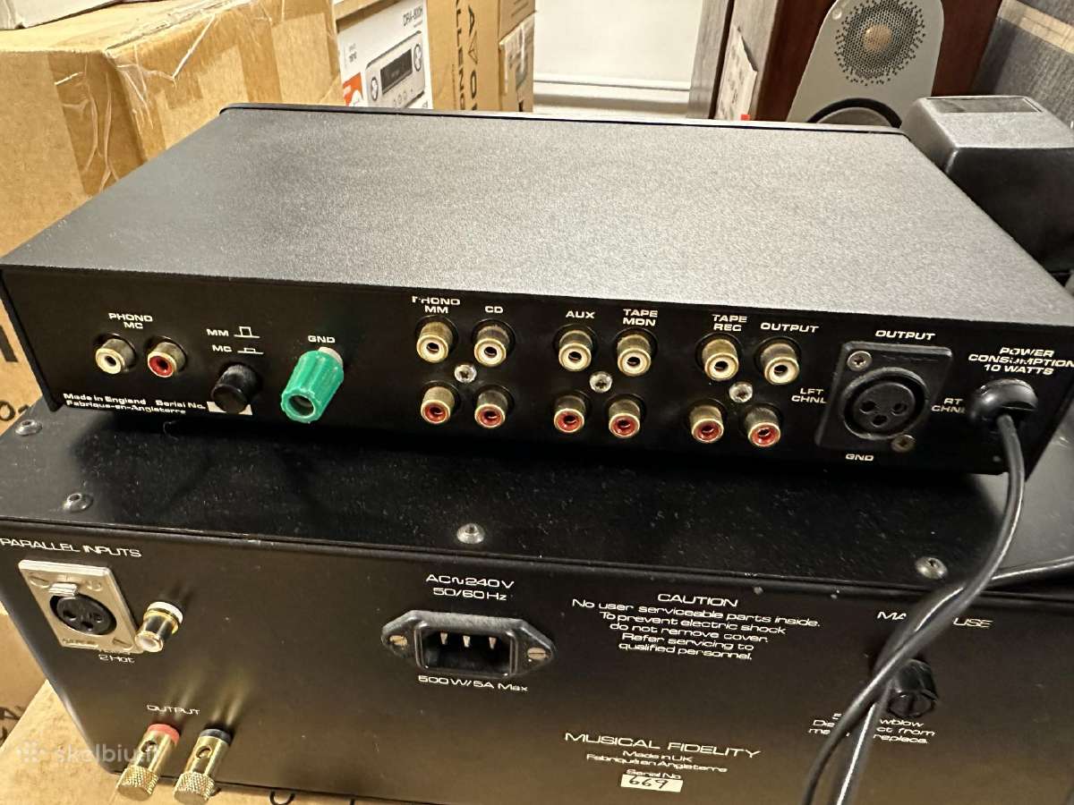 Musical Fidelity Preamp 2a, Dr. thomas power amp - nuotraukos Nr. 2