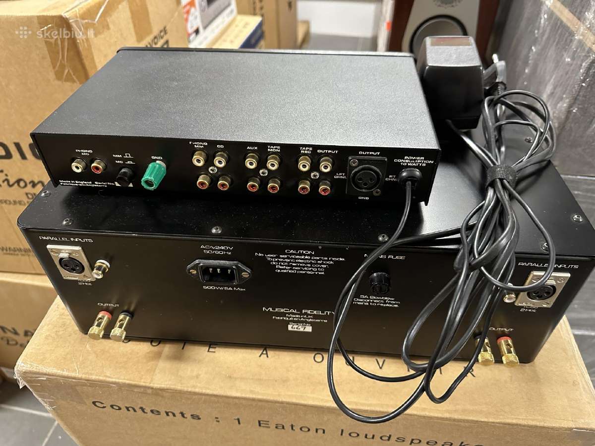 Musical Fidelity Preamp 2a, Dr. thomas power amp - nuotraukos Nr. 3