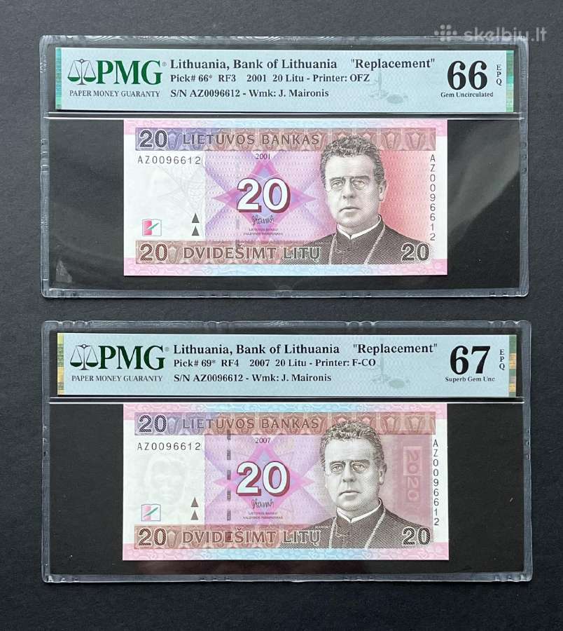 2001 ir 2007 m. 20 litu Az serija