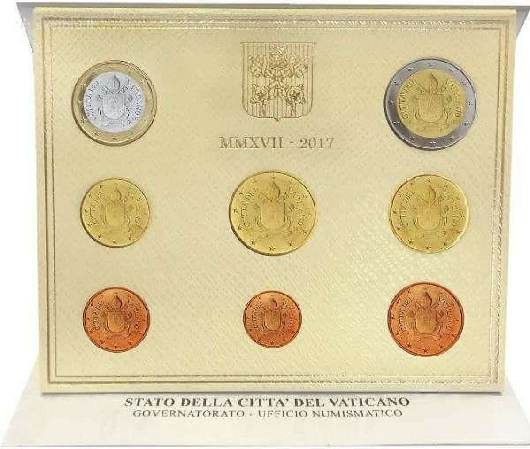 Vatikanas 2017 euro monetu Bu rinkinys tik 55eu