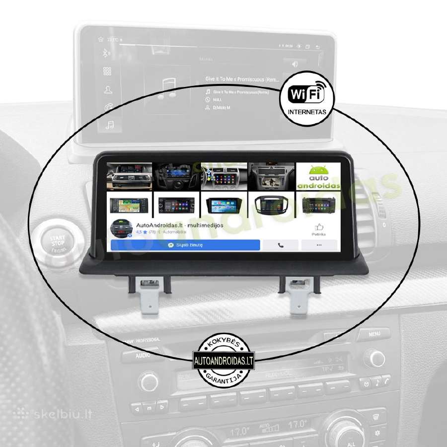 Bmw 1 E81 E87 E88 2005-11 Android multimedia WiFi - nuotraukos Nr. 4