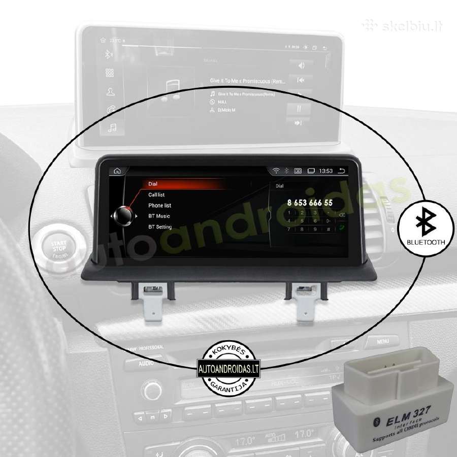 Bmw 1 E81 E87 E88 2005-11 Android multimedia WiFi - nuotraukos Nr. 5