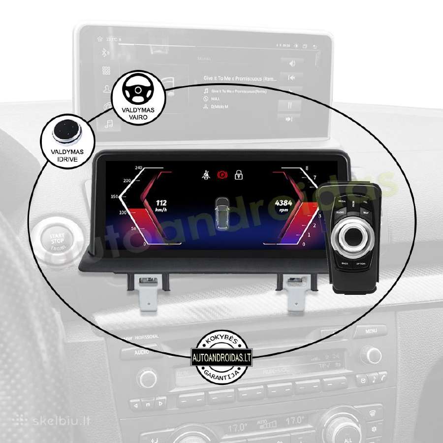 Bmw 1 E81 E87 E88 2005-11 Android multimedia WiFi - nuotraukos Nr. 12