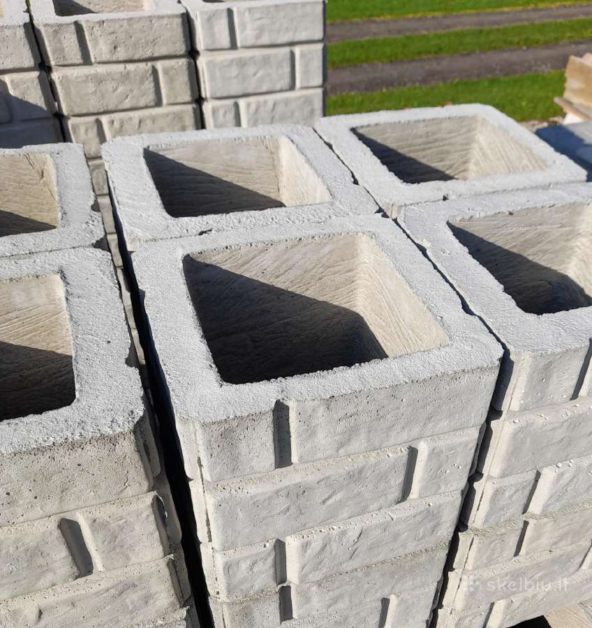 Betoniniai tvoros stulpų blokeliai - nuotraukos Nr. 6