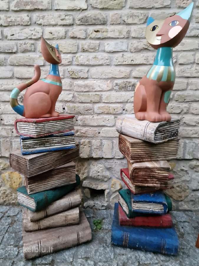 Vintažinės tikmedžio masyvo kolonos-stovai - nuotraukos Nr. 6