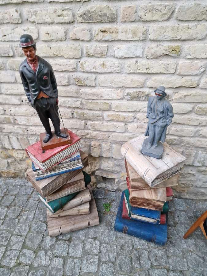 Vintažinės tikmedžio masyvo kolonos-stovai - nuotraukos Nr. 4