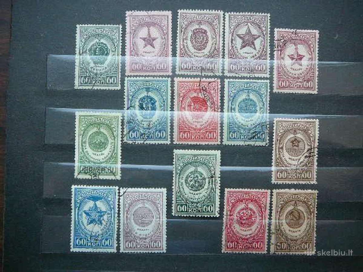 Ssr 1946 Ordinai Medaliai antsp. a1025/39