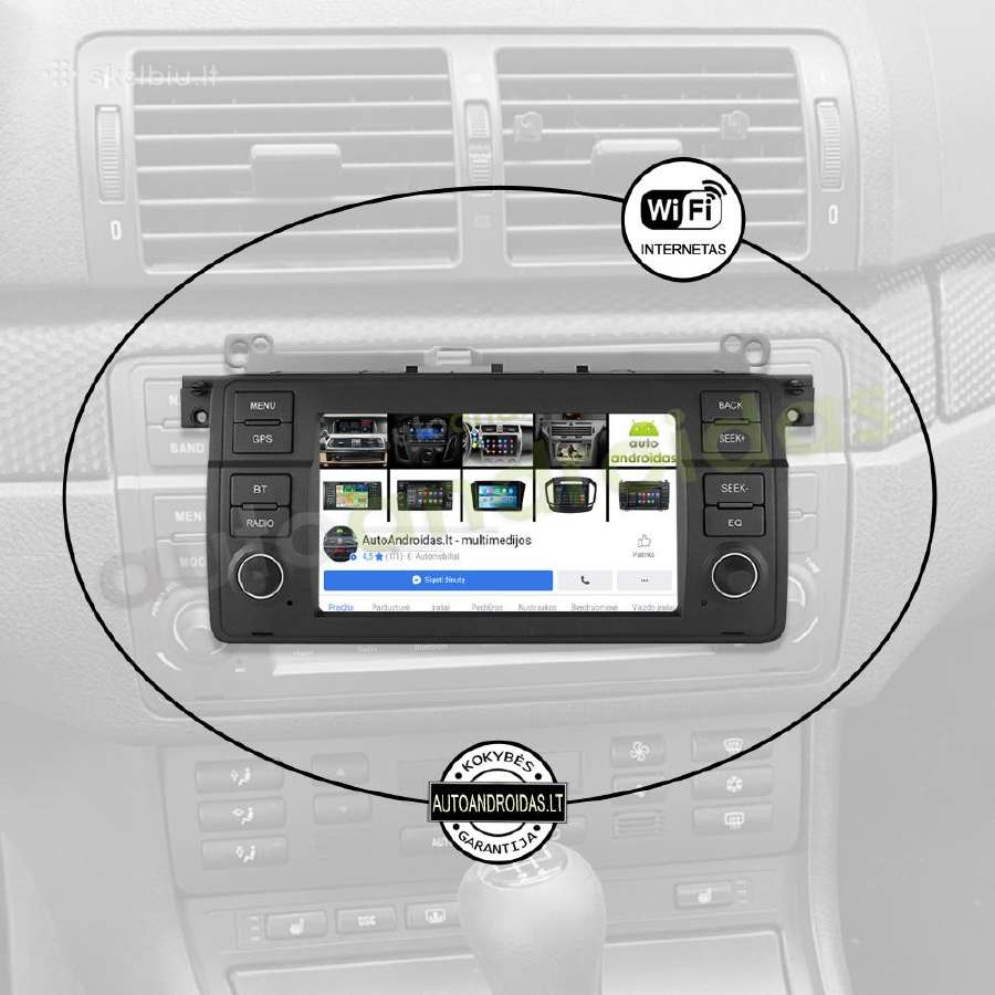 Bmw 3 E46 1998-06 Android multimedia Usb/GPS/WiFi - nuotraukos Nr. 3
